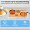 Silver 8 Quart Electric Warming Tray with Temperature Control and Stainless Steel Serving Trays